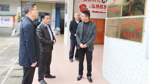 岑溪市人大常委會主任羽國強率調研組蒞臨百裕集團檢查指導工作